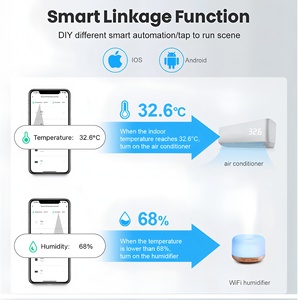 Wifi Tuya Temperatuur En Vochtigheid <span class=keywords><strong>Sensor</strong></span> Met Google Home En Alexa <span class=keywords><strong>Zigbee</strong></span> - Product Image 4