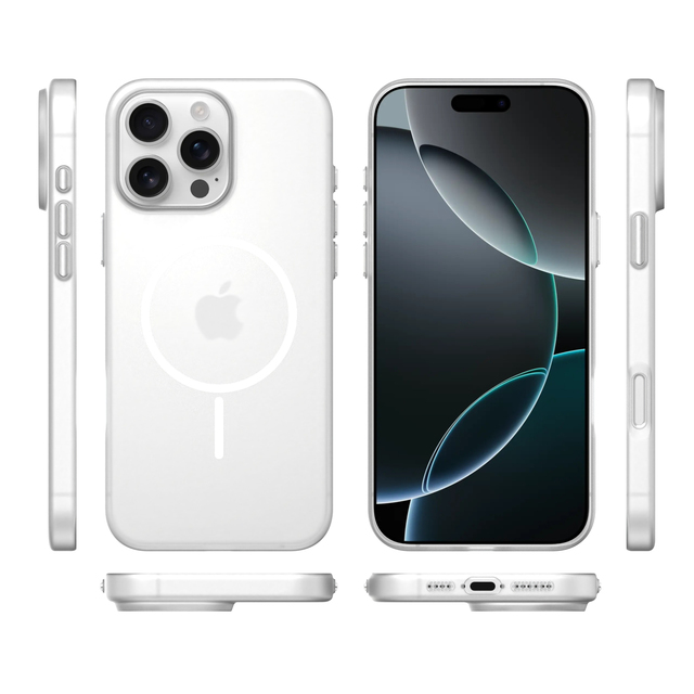 PC Case for iPhone 16 Pro Max - Matte Frosted Finish, Electroplated Buttons, Lightweight, MOQ 10