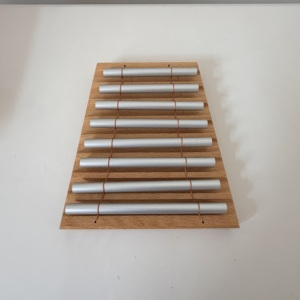 Carillon à main 8 tons avec maillet, <span class=keywords><strong>instrument</strong></span> <span class=keywords><strong>de</strong></span> <span class=keywords><strong>musique</strong></span> à percussion en tubes métalliques pour la méditation et la sonothérapie - Product Image 6