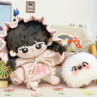 Peluche personnalisée de 20 cm, super douce, motif dessin animé, personnage mignon, idole K-pop coréenne, faible MOQ, en coton PP brodé