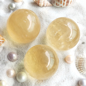 Esferas de Cristal Amarillo Natural al por Mayor, Bolas de Calcita Arcoíris, Spar de Islandia Naranja para Decoración y Regalos - Product Image 3