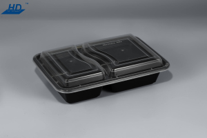 HD Hộp Ăn Trưa Chất lượng cao <span class=keywords><strong>Bento</strong></span> Box 3 ngăn container lưu trữ thực phẩm cho nhà hàng - Product Image 4