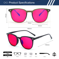 Gafas para Juegos con Logotipo Personalizado, Lentes Rojas TR90, Gafas para Dormir con Soporte para Melatonina, Gafas con Bloqueo de Luz Azul