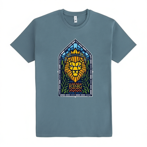 Camiseta King Stained Glass con diseño de león, unisex, talla mediana para adultos - Product Image 2