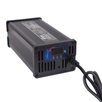Chargeur au lithium ternaire haute puissance 48V 8A avec coque en aluminium, affichage numérique, charge rapide pleine puissance