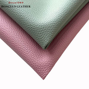 Cuero Sintético <span class=keywords><strong>de</strong></span> PVC con Textura <span class=keywords><strong>de</strong></span> Lichi, Resistente a la Abrasión, Antiaceite e Impermeable, en Color Personalizado, para Bolsos - Product Image 2