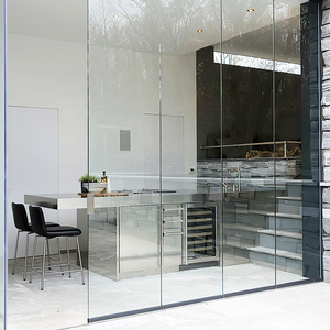 Porte coulissante en verre <span class=keywords><strong>pour</strong></span> balcon, pas chère, avec fenêtres pliantes à impact, <span class=keywords><strong>garniture</strong></span> extérieure avec serrure, portes en verre, patio en aluminium, porte pliante à deux battants - Product Image 4