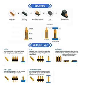 <span class=keywords><strong>Probe</strong></span> pengisian daya <span class=keywords><strong>Pogo</strong></span> <span class=keywords><strong>Pin</strong></span> arus tinggi untuk peralatan rumah cerdas-konektor berlapis emas - Product Image 4