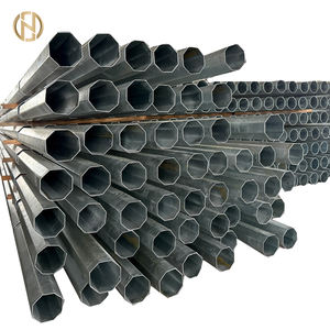 35FT 40FT 45FT ha galvanizzato la linea di trasmissione ottagonale acciaio palo di energia elettrica palo con il gradino di arrampicata - Product Image 1