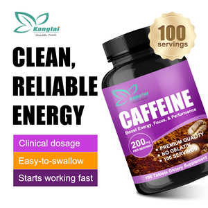 Tabletas de Cafeína OEM ODM Suplementos de Energía Fácil de Tragar Aumenta el Enfoque de Energía y Píldoras de Cafeína de Rendimiento - Product Image 4