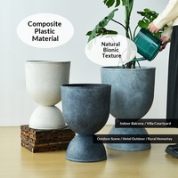 Pot de fleurs rétro minimaliste en forme de trophée, bol à trésors d'intérieur, décoration de plantes vertes pour salon, pot de fleurs d'extérieur