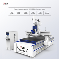 Machine de fraisage CNC pour le travail du bois 2025, modèle 1325, pour MDF et contreplaqué, 3 axes, moteur servo, broche simple, ATC