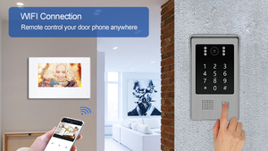 Bcomtech 4-dây Video intercom cho căn hộ Mult đơn vị tuya app điều khiển từ xa Ip Wifi cửa liên lạc với thẻ IC cửa điện thoại - Product Image 5