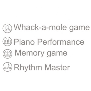 Pin hoạt động tay Báo Chí tốc độ và bộ nhớ trò chơi máy đồ chơi ngón tay âm nhạc đàn piano đồ chơi whack-a-nốt ruồi trò chơi 3 + tuổi - Product Image 2