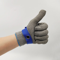 Gants de protection en acier inoxydable tissé de qualité alimentaire pour boucher, chaîne de mailles métalliques de sécurité ANSI A9