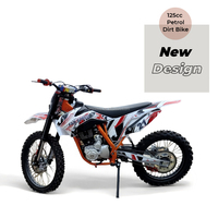 Moto tout-terrain cross de 125 cm3 à grande vitesse avec moteur 4 temps, moto cross