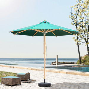 Paraguas impermeable para muebles de exterior de <span class=keywords><strong>madera</strong></span> de teca para jardín, patio, hoteles y parques - Product Image 5