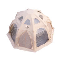 Tente gonflable sphérique octogonale de 5 m de diamètre, imperméable quatre saisons, pour le camping en plein air, type dôme