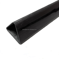 Driehoekige koolstofvezel buis telescopische paal schacht buis watergevoede paal vierkante buis connector koolstofvezel drone frame arm