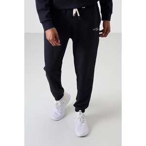 Conjunto deportivo azul marino para hombre, corte cómodo, sudadera con capucha y pantalones de algodón, conjunto completo - Product Image 2