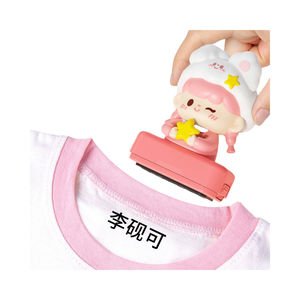 Nouveau tampon de nom pour vêtements d'enfants, motif dessin animé, en matériau flash, pour figurines d'<span class=keywords><strong>action</strong></span> - Product Image 1