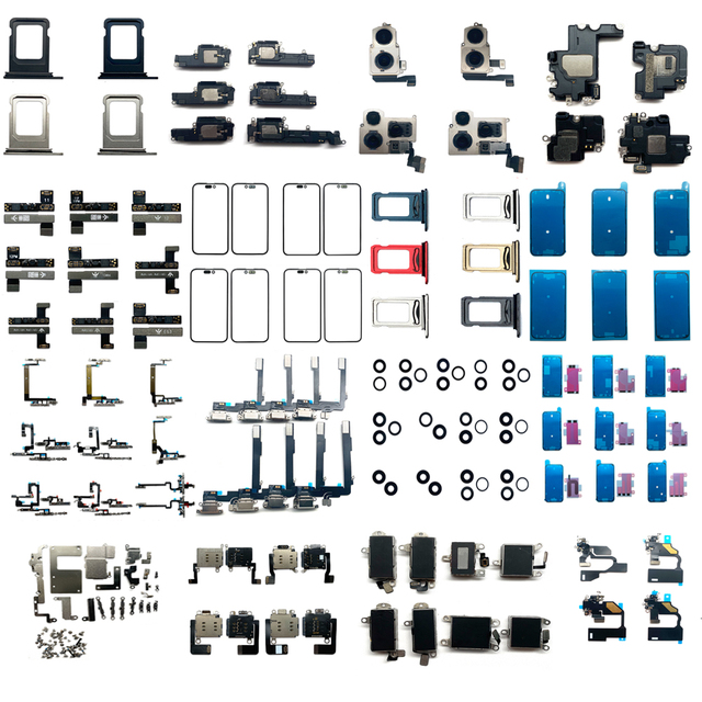 Wholesale Mobile Phone Flex Cables for iphone Camera Lens Charging Port Sim Card Rotation Back Cover Charging Port Connector