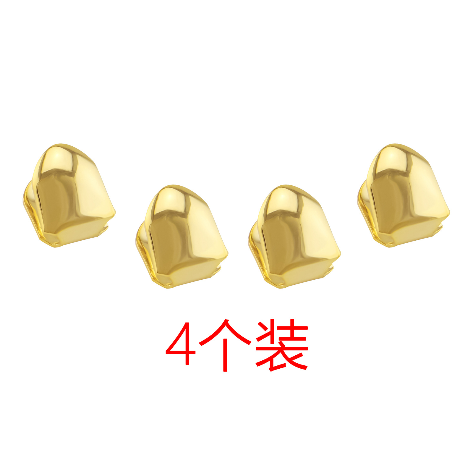 Paquete de 4 unidades doradas
