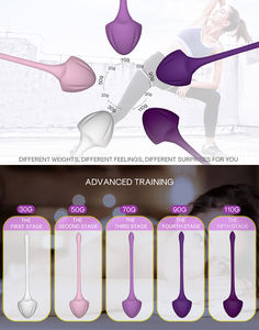 2025 Bestseller 5 Größen Anfänger Fortgeschrittene Frauen Ben Wa Kugeln Beckenbodenstraffung Kegel-Übung Kegel-Gewichte - Product Image 2