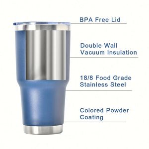 Gobelet isotherme personnalisé de 30 oz à double paroi en acier inoxydable, tasse à café et à eau à prix abordable, tasses de voyage pour voiture de 30 oz avec couvercle - Product Image 3