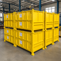 Cage de stockage pliable en acier, conteneur empilable en treillis métallique pour la logistique d'entrepôt, le stockage de pièces, le recyclage - Fabricant et fournisseur