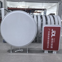 Enseigne lumineuse publicitaire extérieure étanche double face en acrylique imprimée UV personnalisée 2026 pour la vente en gros