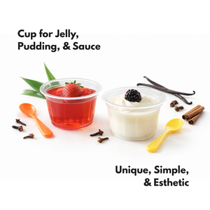 Vaso de Polipropileno Termoplástico Resistente al Calor, de Grado Alimenticio, con Forma de Flor, de 120 ml, para Pudín, Salsas y Gelatina - Product Image 2