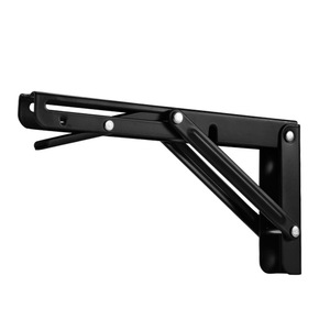 Support mural pliable en acier inoxydable pour étagère, organisateur de rangement rectangulaire pour montage derrière les portes et les murs - Product Image 1