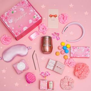 Baby <b>Pink</b> Color Self Care Spa <b>Gift</b> Basket for Sister Best Friend Unique <b>Gift</b> Ideas Birthday <b>Gifts</b> for Women Mom Wholesale - Product Image 2