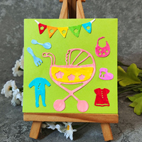 AAGU metallo acciaio al carbonio Scrapbooking mamma giorno artigianato passeggino vestiti carta invito artigianato Die Die Die
