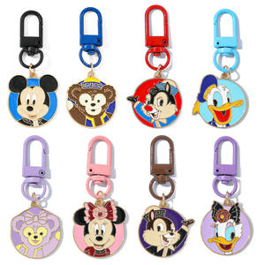 Porte-clés Mickey et Minnie, mignon <span class=keywords><strong>Duffy</strong></span> Donald <span class=keywords><strong>Duck</strong></span>, accessoires de sac en métal pour couple - Product Image 1