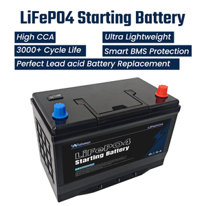 Bateria Automotiva de Lítio 12V Livre de Manutenção de Alta Capacidade Fonte de Energia de Partida Chumbo-Lítio - Product Image 1