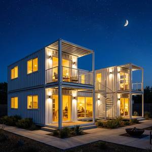 Casa Modular Moderna de 2 Pisos en Contenedor, Espacio de Vivienda Portátil, Dormitorio para Empleados, Complejo de Apartamentos con Escaleras - Product Image 2