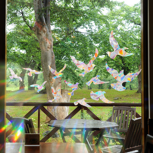 Sun Catcher Sticker Prismático PVC Ventana Calcomanías Electrostáticas Arco Iris Pegatinas - Product Image 4