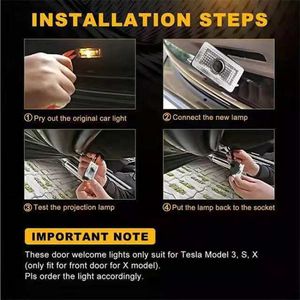 2x Proyectores LED de Logo para Puerta de Coche, Luces de Cortesía Sombra <span class=keywords><strong>Fantasma</strong></span> para Series Dodge Charger, Avenger y Magnum - Product Image 3