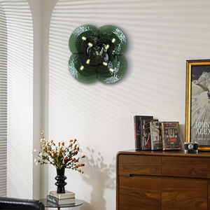 Thủ Công Màu Xanh Lá Cây Thủy Tinh Cánh Hoa Tường Ánh Sáng Hiện Đại Dẫn Chiếu Sáng Với Bóng Kết Thúc Cho Phòng Khách Nghệ Thuật Trang Trí Tường - Product Image 2