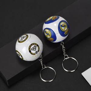 Mini Kim Loại 3D Bóng Đá Keychain Bền Kẽm Hợp Kim UV In Ấn Sáng Tạo Đa-Màu Sắc Mini Nhựa Trò Chơi Bóng Quà Lưu Niệm Đội Bóng Nhỏ - Product Image 3