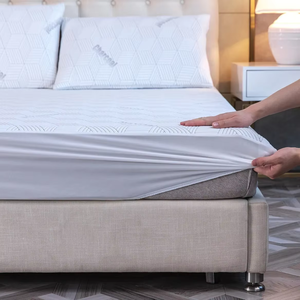 Kingworth hipoalergénico XL Twin colchón Protector estilo liso impermeable carbón cubierta para cama Hotel fresco - Product Image 3