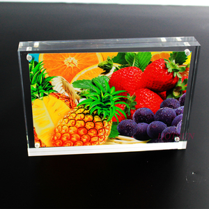 Cadre <span class=keywords><strong>photo</strong></span> magnétique en acrylique <span class=keywords><strong>transparent</strong></span>, support flottant résistant à l'eau sans cadre - Product Image 6