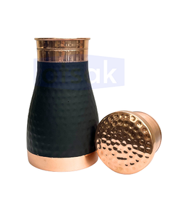 Bouteille en cuivre imprimée de luxe écologique, durable, avec couvercle anti-fuite, portable, options de couleur personnalisées pour l'hydratation et le bien-être - Product Image 3