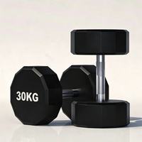 Haltère de musculation en acier à douze faces et revêtement TPU pour l'entraînement des bras et du corps, durable, antidérapant, avec logo personnalisé