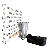 Nouvelle arrivée 2025, bannière publicitaire pop-up en tissu de haute qualité, design personnalisé, 10x8 pieds, impression UV, mât en aluminium pour les événements