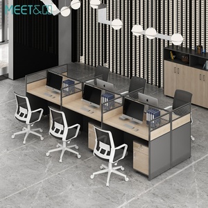 Escritorio Modular Convertible Moderno para 1-3 Personas, Muebles Acústicos para Oficina, Escuela y Exteriores - Product Image 3