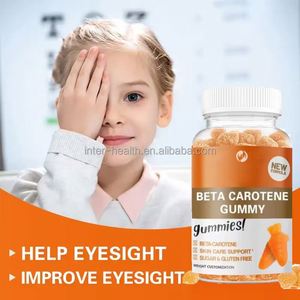 Complément alimentaire en gommes Solilan Private Label Vegan <span class=keywords><strong>Beta</strong></span>-Carotène Lutéine pour éclaircir la peau et prendre soin des yeux, gommes à la bêta-carotène - Product Image 3