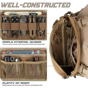 남성용 전술 체스트 리그 팩, 야외 EDC 사냥을 위한 프론트 루프 정찰 체스트 리그가 있는 러닝 체스트 백 - Product Image 2